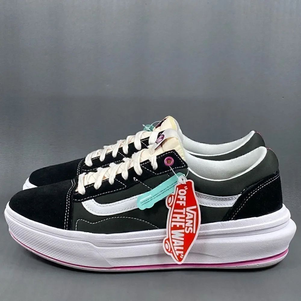 VANS  Old Skool Overt CC POP COLOR BLACK sneaker shoes mens size 10.5 (new)